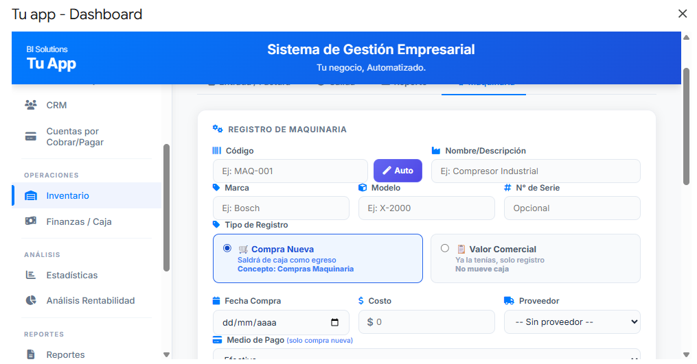 Productos más vendidos