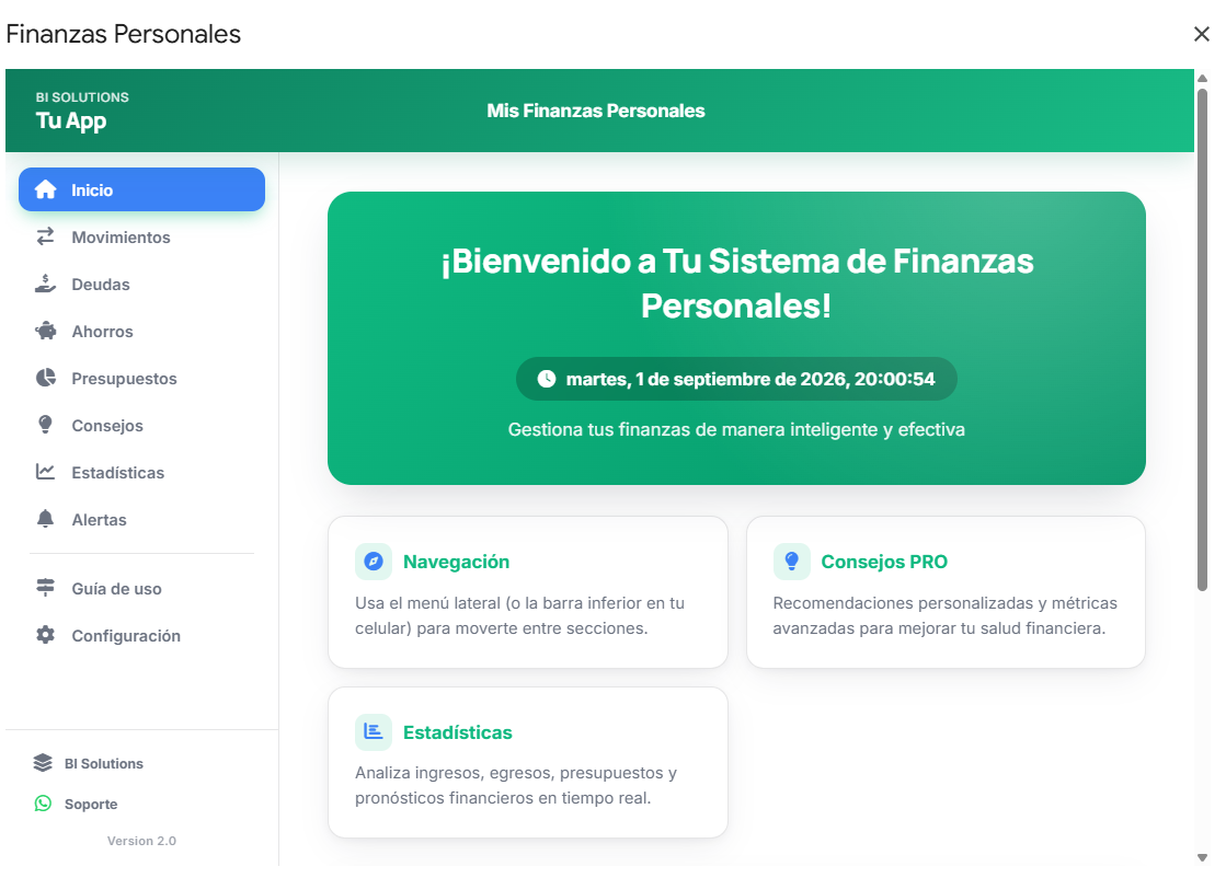 Sistema de Finanzas Personales