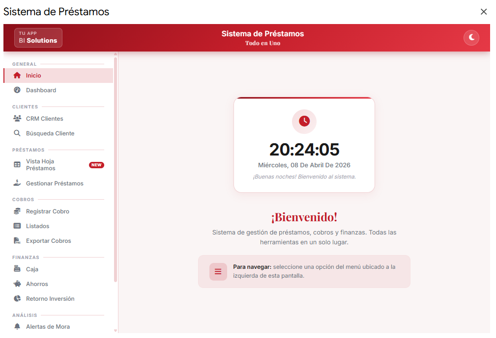 Sistema de Préstamos